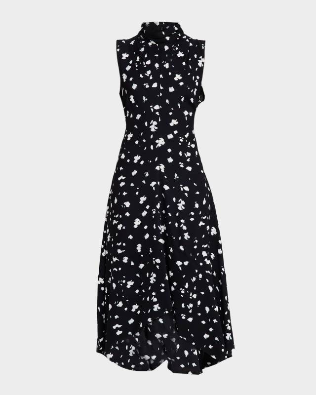 Devora Sleeveless High-Neck Dress